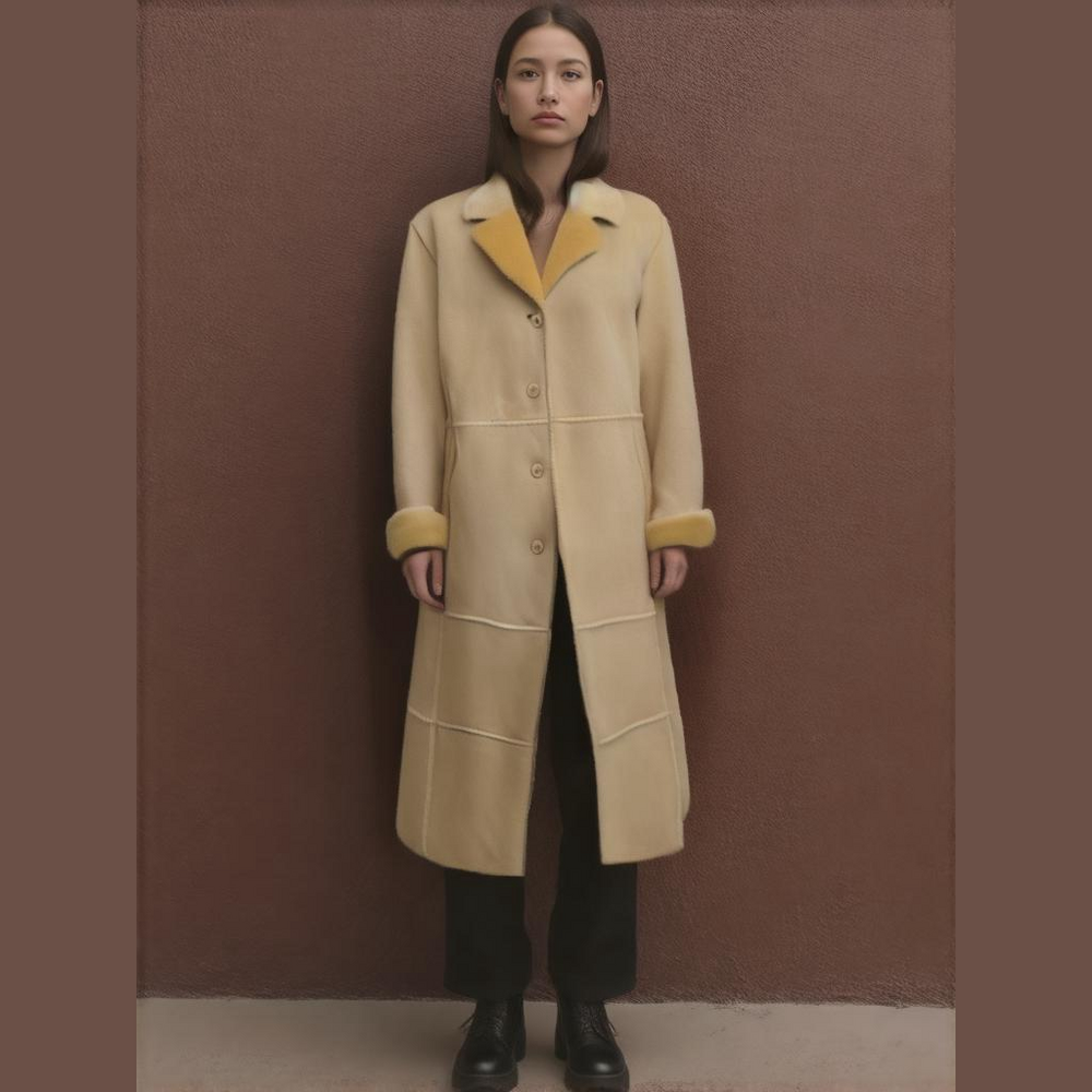 MARVIN RICHARDS - vintage coat with fur size XL